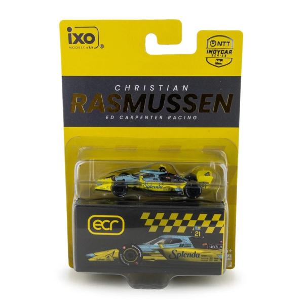 イクソ 1/64 2026 エド カーペンター レーシング Splenda #21 クリスチャン ラスムッセン インディカー Indycar 公式 グッズ 模型 ミニカー モデルカー DG6833