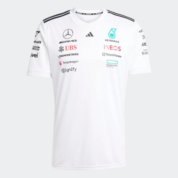未使用、水通し、2025年Mercedes F1 チームシャツ (Lくらい formula-sports_jx5798