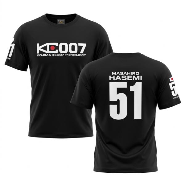 コジマ KE007 F1 プロジェクト チーム Tシャツ #51 長谷見 昌弘