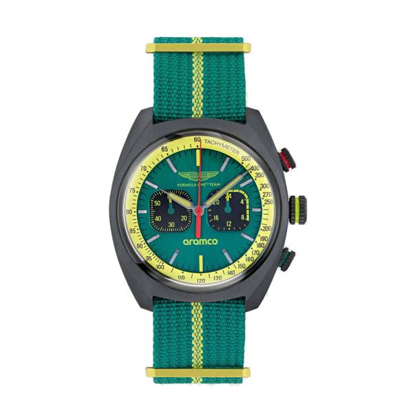 TIMEX x Aston Martin F1 Team - タイメックス DWF ブラック カーボン / ナイロン NATO グリーン ストラップ アストンマーティン 腕時計 オフィシャル ウォッチ