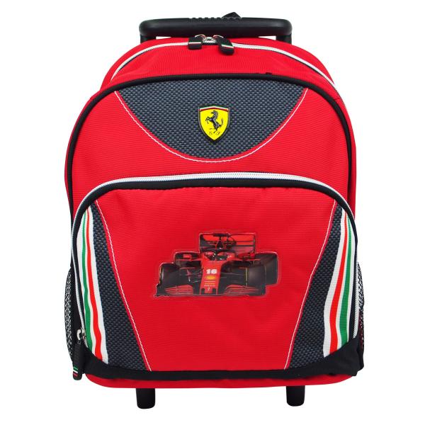 キッズ用 スクーデリア フェラーリ オフィシャル イタリアン トロリーパック キャリー バッグ レッド 赤 子供用