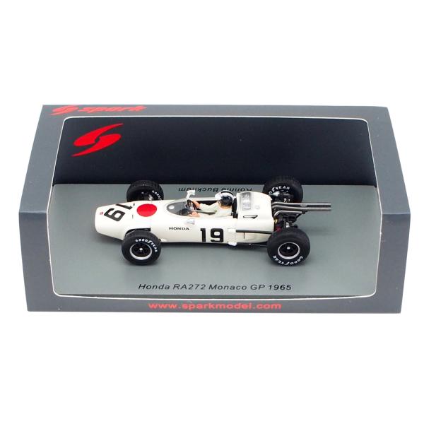 スパーク 1/43 ホンダ RA272 #19 ロニー バックナム 1965年 モナコGP 模型 ミニチュア ミニカー モデルカー S6219