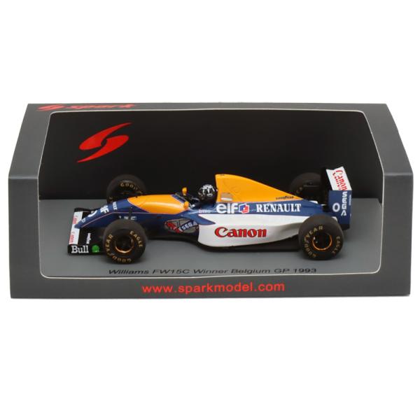 スパーク 1/43 ウィリアムズ FW15C 1993年 ベルギーGP ウィナー デイモン ヒル F1 Williams