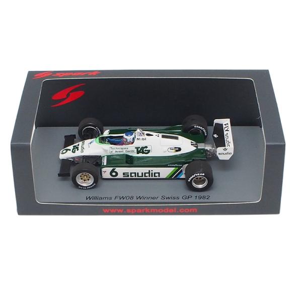スパーク 1/43 ウィリアムズ FW08 #6 ケケ ロズベルグ 1982年 スイスGP ウィナー F1 Formula1 エフワン Williams 公式 グッズ 模型 ミニカー モデルカー Spark