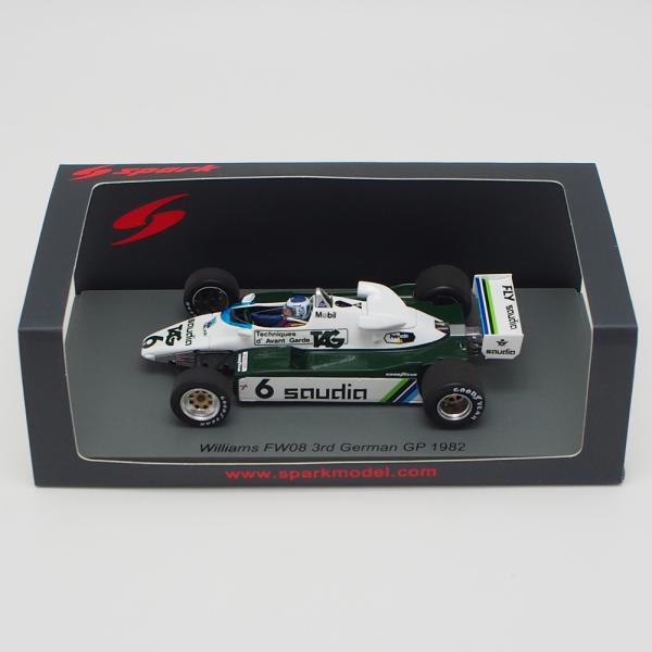 スパーク 1/43 ウィリアムズ FW08 1982年 ドイツGP 3位 ケケ ロズベルグ 模型 ミニチュア ミニカー モデルカー S7499