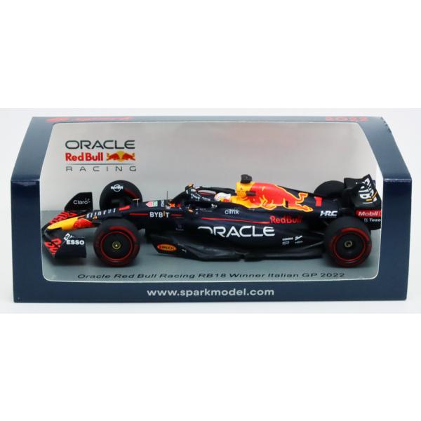 スパーク 1/43 オラクル レッドブル レーシング RB18 マックス フェルスタッペン 2022年 イタリアGP ウィナー 模型 ミニチュア ミニカー モデルカー F1 S8550
