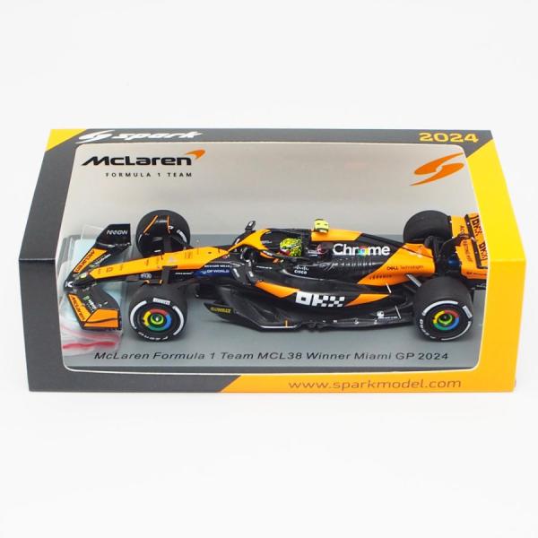 新着 マイアミGP MCL38 1/18 スパーク 2024 【公式通販】 ノリス 2024