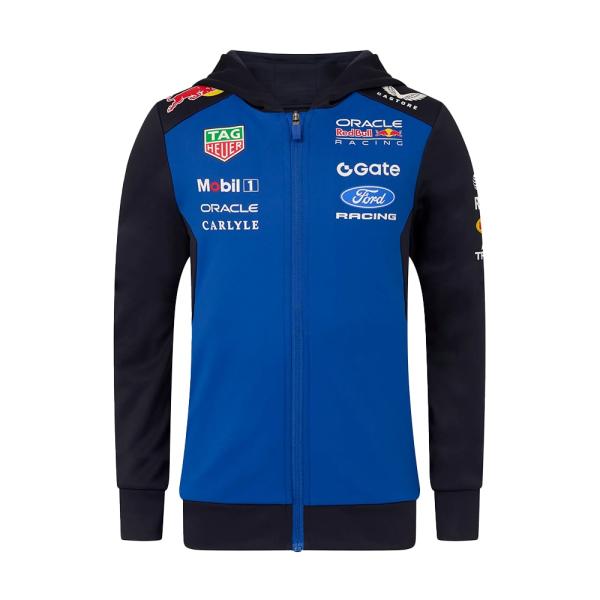 キッズ用 2026 オラクル レッドブル レーシング チーム フルジップ フーディ F1 Formula1 エフワン RedBull Racing 公式 グッズ ウェア 長袖 上着 子ども服