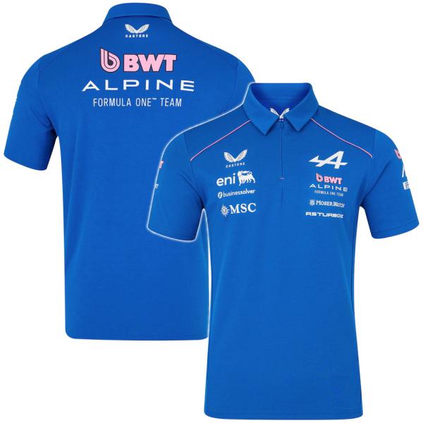 アルピーヌF1チーム 2025年 チーム公式ポロシャツ M アルピーヌ F1 チーム 2025 ポロ - ネイビー