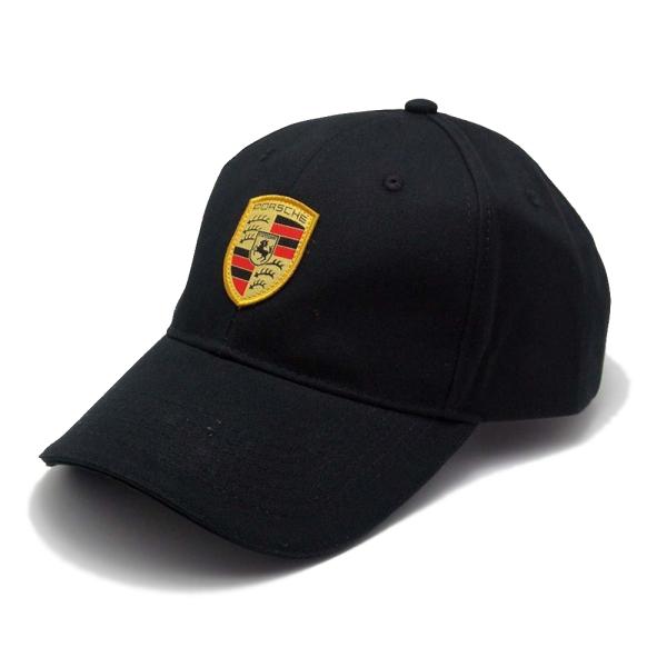 【即納 100%正規品】 ポルシェ オフィシャル カラー クレスト ロゴ キャップ 帽子 ブラック キャップ 帽子 Porsche ドライバーズ セレクション 公式