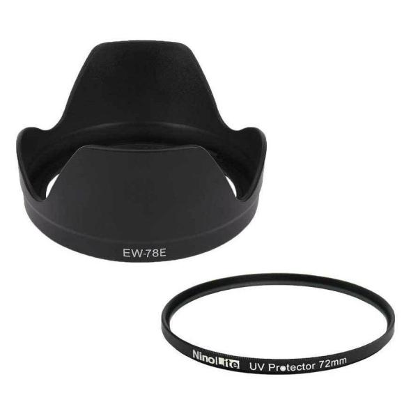 対応レンズ：EF-S15-85mm F3.5-5.6 IS USM対応：カメラ レンズフード 用 一眼レフ キャノン canon kanonの 72mm ミリ ズームレンズ用 Canon Wide angle 広角 lens hood EF...