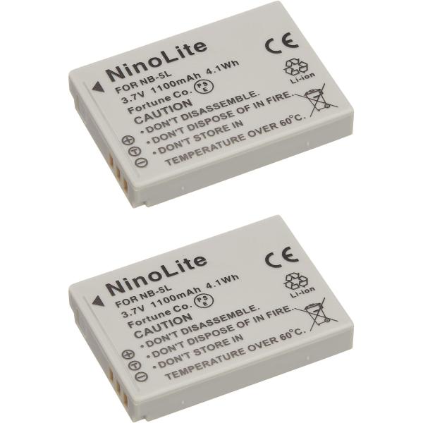 2個セット Canon キヤノン NB-5L 互換バッテリー PowerShot S110 等 対応