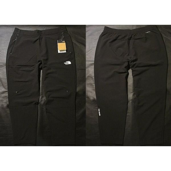 【即日発送】 PANT■L■黒 ストレッチ 格子柄■新品/FLASHDRY■裏地立体フリース 軽量 GRID パンツ TEKWARE 本物正規◆ノースフェイス◆吸湿速乾 ロング