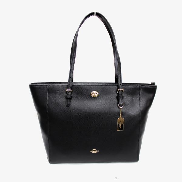 COACH レザー トートバッグ COACH（コーチ） COACH 37142 ターンロック トート クロスグレイン