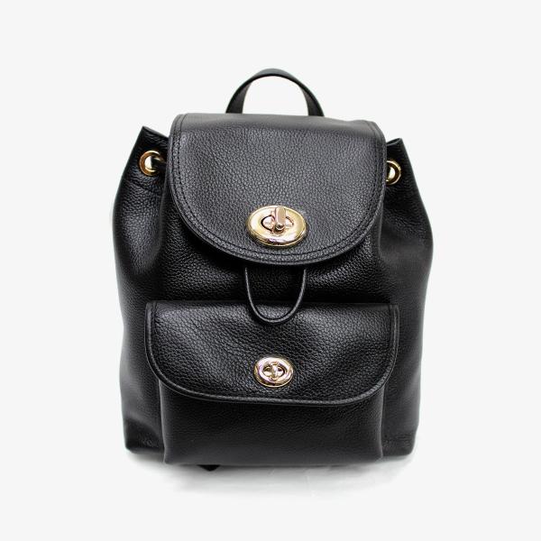 COACH コーチ 37581 ミニ ターンロック ヘブルレザー リュック COACH コーチ 37581 ミニ ターンロック ヘブルレザー リュック