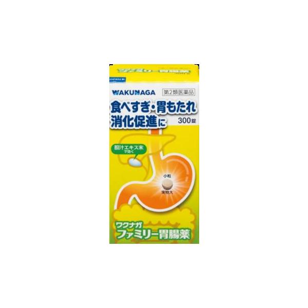 【第2類医薬品】湧永 ワクナガファミリー胃腸薬 300錠 [5個セット・【(送料込)】※他の商品と同時購入は不可]
