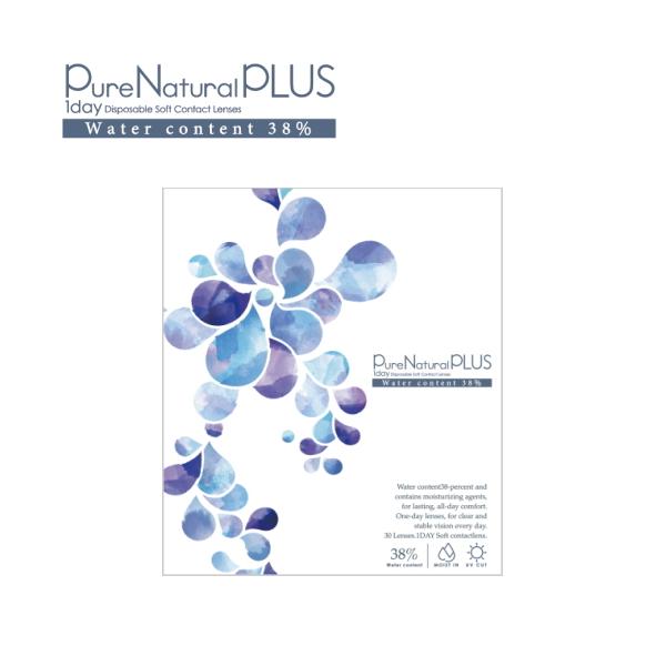 ピュアナチュラル プラス 38% 低含水 Pure Natural PLUS 30枚入 1日使い捨て ポスト投函