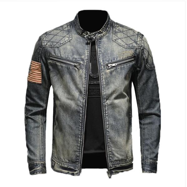 デニムジャケット メンズ Gジャン ダメージ ビンテージ加工 デニム