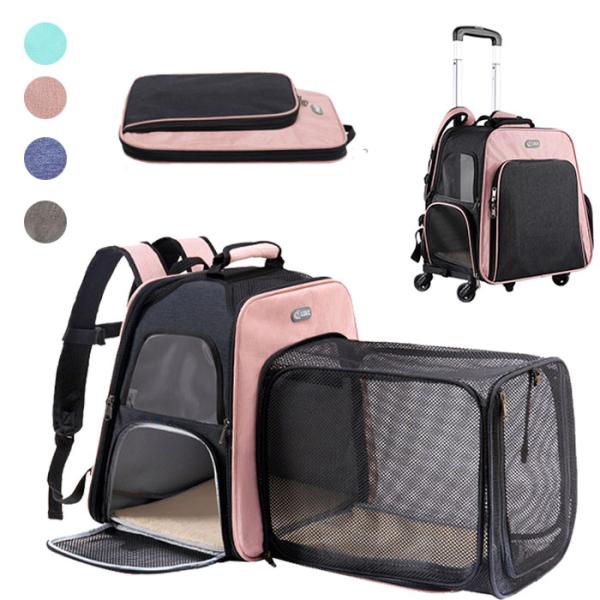 キャリーバッグ リュック ペット用 猫 犬 散歩 メシュ 通気性 動物病院