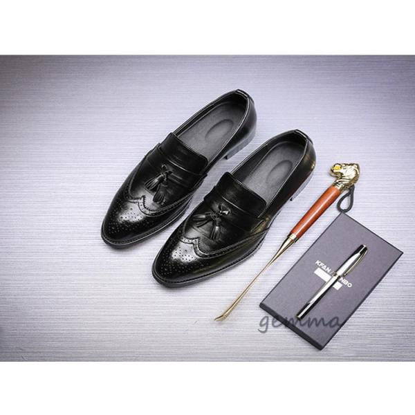 スリッポン メンズシューズ ローファー メンズ タッセルローファー