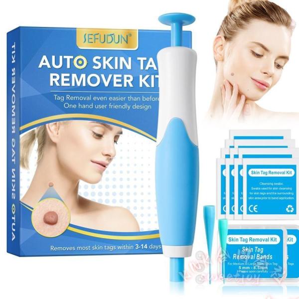 スキンタグ除去ツールイボ取り全身対応スキンタグケアイボケアほくろケア用品自宅ケアセット使いやすい収納ケース付き清潔管理（医療目的ではありません）