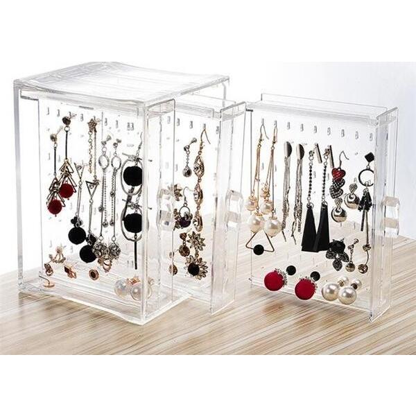 母の日 透明 収納 クリア ピアス イヤリング アクリル アクセサリー 収納 ジュエリーボックス ケース 持ち運び 携帯用 Lt 11 Fouyou 通販 Yahoo ショッピング