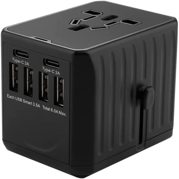 海外変換プラグ 海外コンセント PD高速充電 全世界汎用 海外旅行用 海外変換プラグ 海外コンセント PD高速充電 収納ポーチ付き 全世界汎用