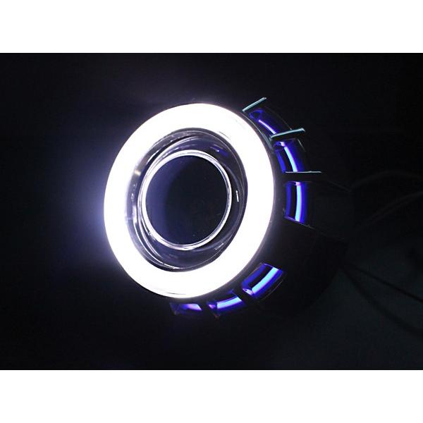 送料無料 Ccflダブルリング付き Hid プロジェクターヘッドライト 埋め込み型 H4 H7 白 青 ホワイト ブルー 2色発光 Ccflリング イカリング Hidキット Led F Fourms 通販 Yahoo ショッピング
