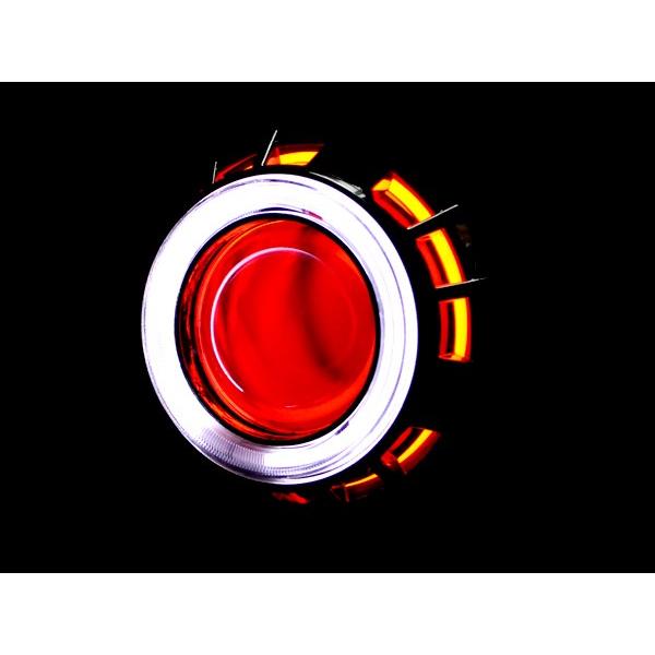 送料無料 CCFLダブルリング付き HID プロジェクターヘッドライト