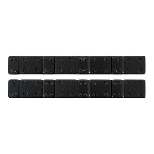 5g刻み＆10g刻み 120g バランスウェイト ホイールバランス 強力テープ 2本 (5g×8個 10g×8個 120グラム) バランスウエイト 両面テープ