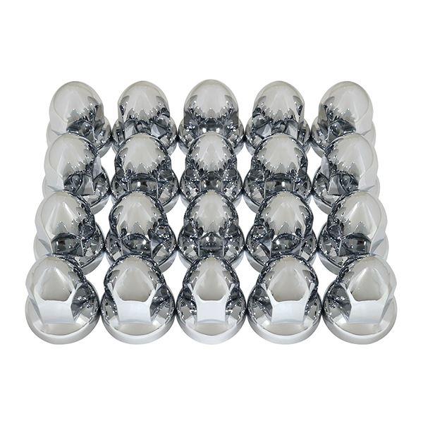 【商品詳細】・商品仕様：【仕様】大型ISOホイール10穴用（JISホイール（ナット41ｍｍ）取り付け不可です。）【材質】ABS（クロームメッキ仕上げ）【カラー】クロームメッキ【サイズ（約）】33mm 高さ55mm※ナットキャップを取り付けた...