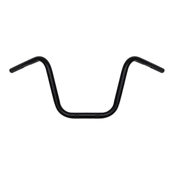 バイク 1インチ 25.4mm ハンドルバー 黒 ブラック アップハンドル