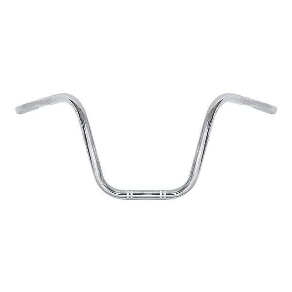 バイク 1インチ 25.4mm ハンドルバー 銀 メッキ アップハンドル 