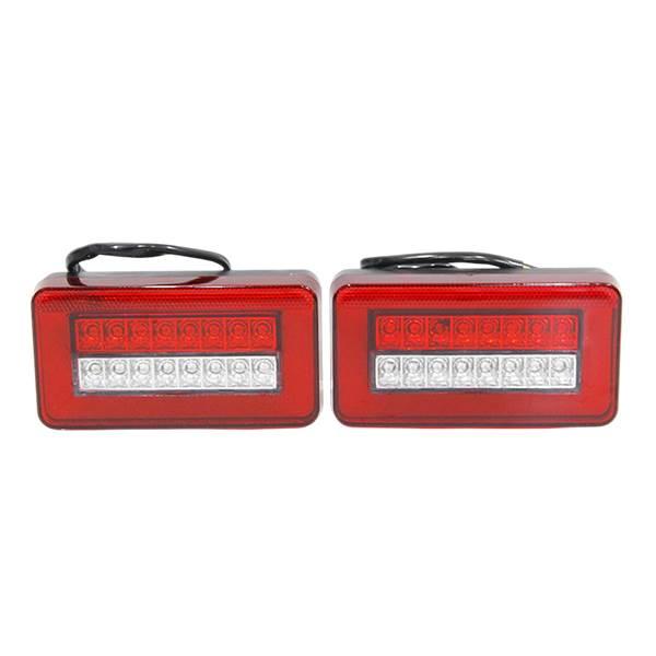 LED テールランプ レッド 赤 左右セット ファイバー リフレクター付き