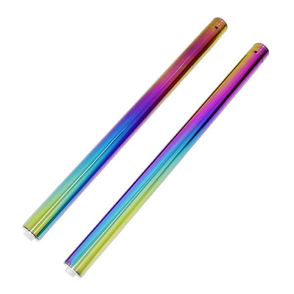 フロントフォーク インナーチューブ 41mm 焼きチタンカラー 2本セット
