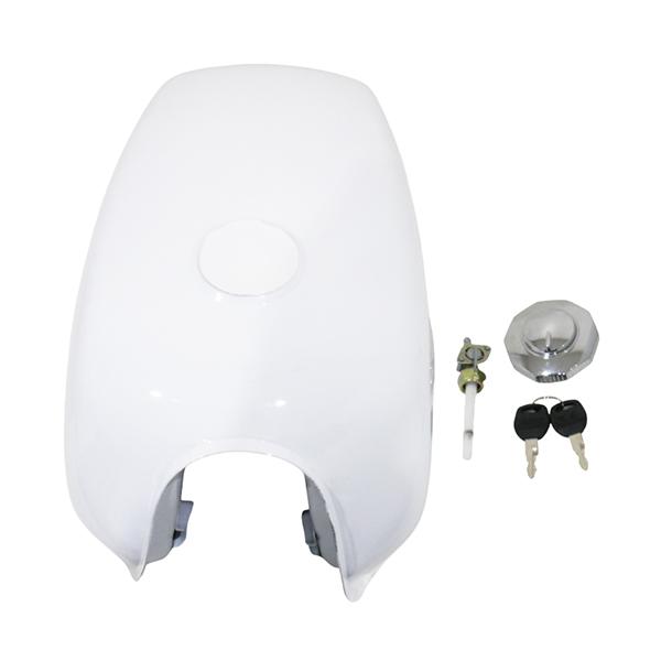 バイク 燃料タンク ホンダ エイプ CD50 FTR 汎用 タンク 白 ホワイト