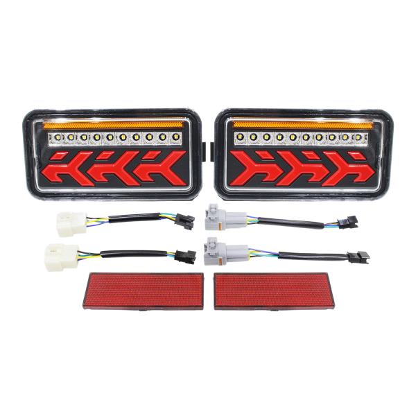 流れる シーケンシャル ウインカー LED テールランプ 左右セット マツダ スクラム トラック DG16T H25.9? テールライト オープニング機能