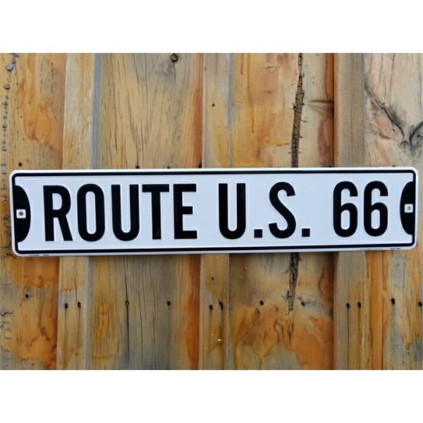 Route66 ルート66 R66 ストリートサイン ディスプレイ ブリキ レトロ