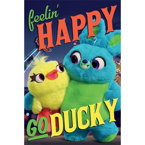 トイストーリー4 TOY STORY4 ダッキー&バニー 映画ポスター 61cm