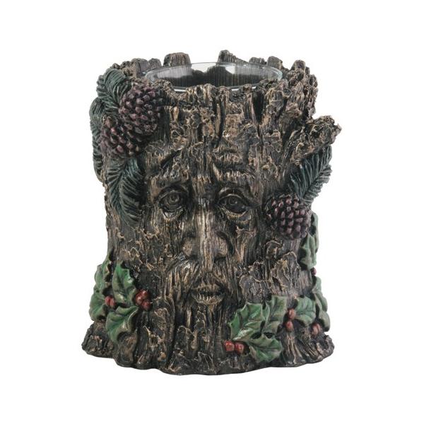 *メール便非対応です。サイズ(メーカー表記インチ換算です)【本体】高7.6cm x 直径8.8cm【内寸】直径：4.5cm　高さ：2.5cm【ガラスホルダー】直径：4cm　高さ：3cm 伝説のグリーンマンにも冬到来！冬の果実がグリーンマンの...