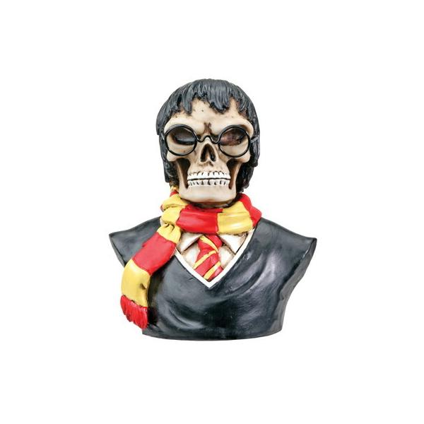 うーん？ハリー　ポッター、スカル胸像フィギュアです！ハロウィンの飾りつけにいかがでしょーか！【サイズ】 サイズ　高さ１０ｃｍ  (おおよそのサイズです)【素材】コールドキャストレジン製砂をプラスチック系樹脂で固めて成型し、ハンドペイントで作...