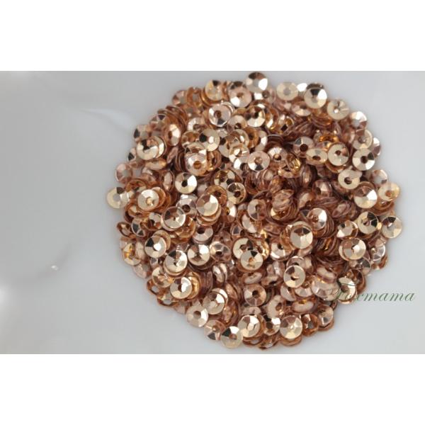 スパンコール 3mm 約2g 丸カップ メタリック シャンパン色 (SMC03TSGHW00)