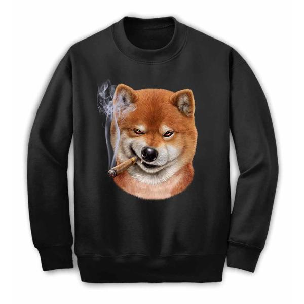ワルな 柴犬 ドッグ 犬 いぬ】キッズ スウェット スエット
