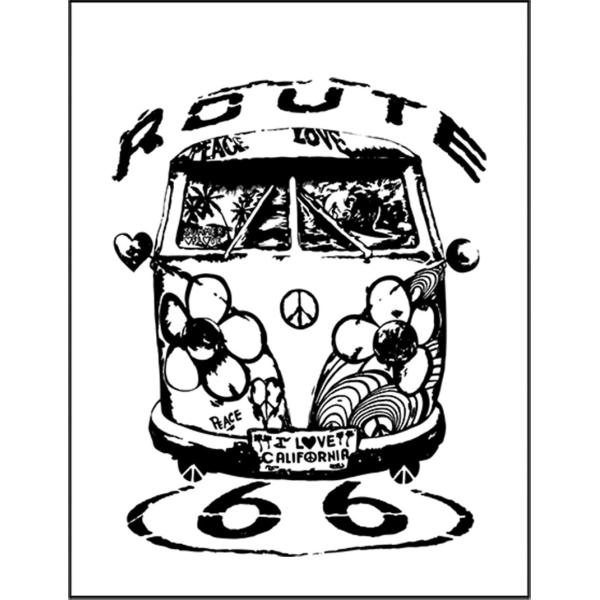 ヒッピー・ルート66・カリフォルニア】ポストカード : FOX