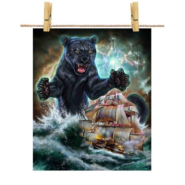 【新品】ヒョウ(豹)強化ガラス ガラスアート ポスター フレーム付き 新品】ヒョウ(豹)強化ガラス ガラスアート ポスター フレーム付き