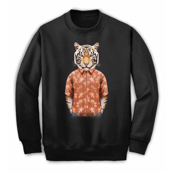 アロハシャツ トラ 虎 動物】メンズ スウェット スエット トレーナー