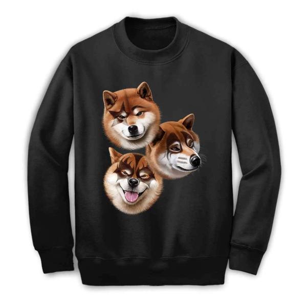 メンズ スウェット スエット トレーナー 柴犬 ロック ミュージシャン