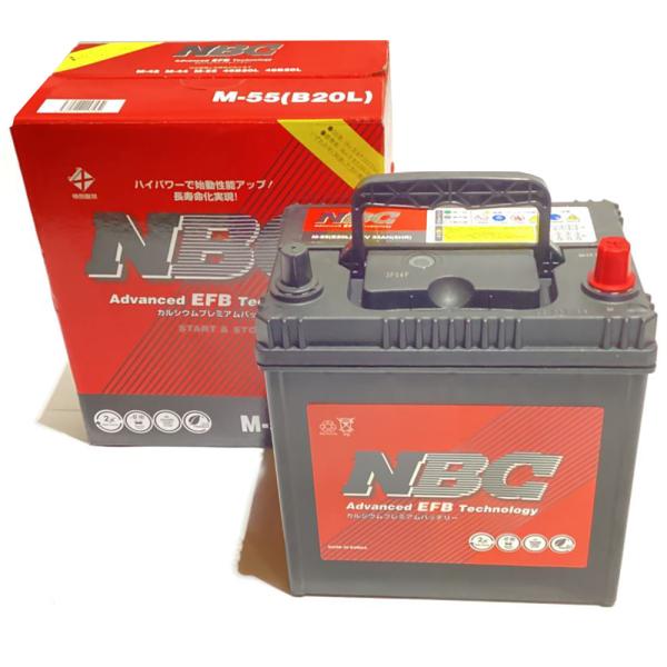 カーバッテリー スバル ジャスティ R02.9-/5BA-M910F 4WD/アイドリングストップ車/標準・寒冷仕様 適合参考 NBCプレミアム M-55(B2