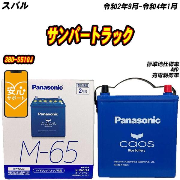 バッテリー パナソニック M65 スバル サンバートラック 3BD-S510J R2/9-R4/1 【H04006】
