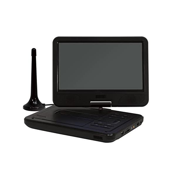 ティーズネットワーク 10型ポータブルDVDプレイヤー TV機能付き ブラック 本体寸法:W275×D200×H40mm  :a-B0B9327NQ3-20230328:fr-online 通販 